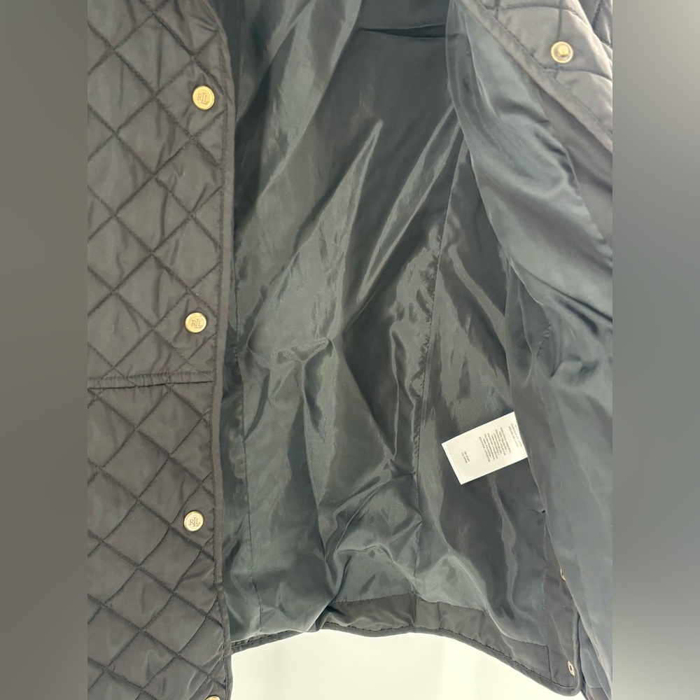 Ralph Lauren Black Diamond Quilted Jacket Women’s Size M - Picture 9 of 14